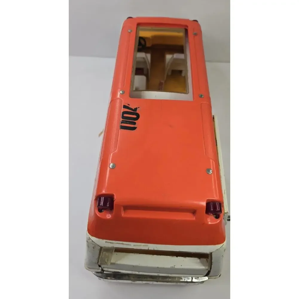 VINTAGE TONKA PRESSED STEEL RESCUE AMBULANCE